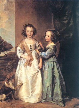  Elizabeth Painting - Philadelphia and Elizabeth Wharton Baroque court painter Anthony van Dyck